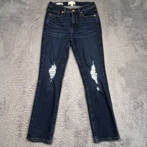 Universal Thread Jeans Slim Straight Distressed High Rise‎ Women's 2 26x27